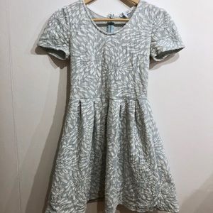 Francesca’s Cap Sleeve Mint Floral Print Dress